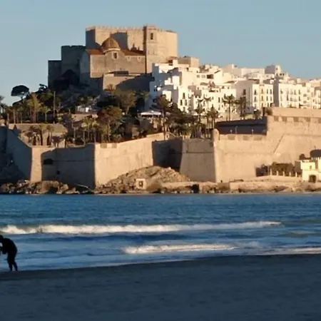 Charmant appartement avec vue sur le château de Peñíscola Extérieur photo